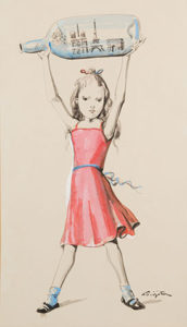 Leonard Tsuguharu Foujita (1886-1968) Proverbes en vitrines art that hangs at Atlas